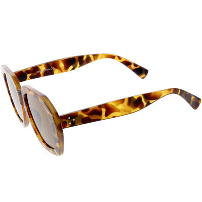 Gafas de sol cuadradas de gran tamaño para mujer, lentes de color neutro, gruesas, de alta moda, D058
