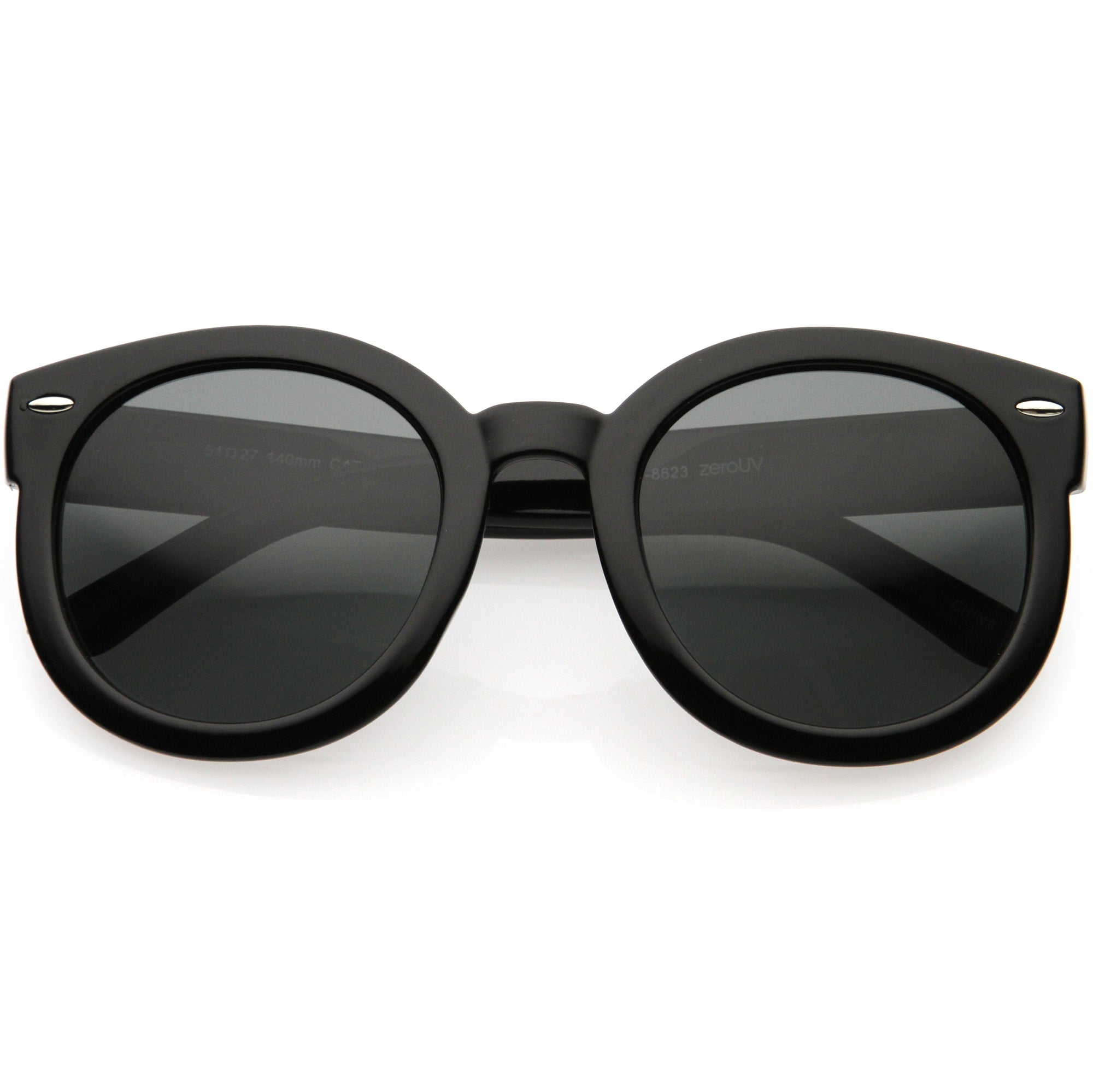 Gafas de sol redondas de gran tamaño polarizadas de inspiración retro de alta moda D094