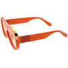 Gafas de sol D100 con protección de gran tamaño y parte superior plana con lentes redondeadas teñidas en color de alta moda