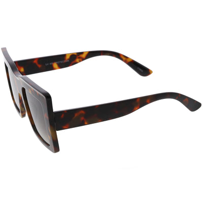 Gafas de sol cuadradas de color neutro con montura gruesa de alta moda D102