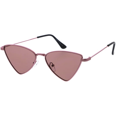 Slim Point Lightweight Metal Cat Eye Sunglasses D122