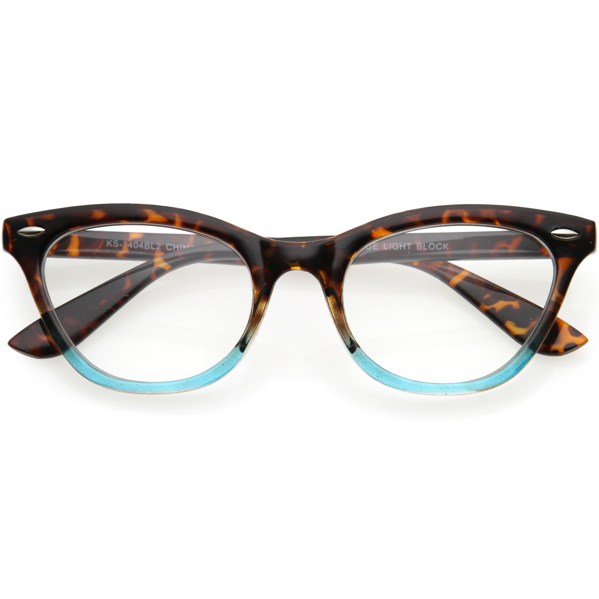 Chic Fashion Everyday Small Cat Eye Blue Light Glasses D156 - zeroUV