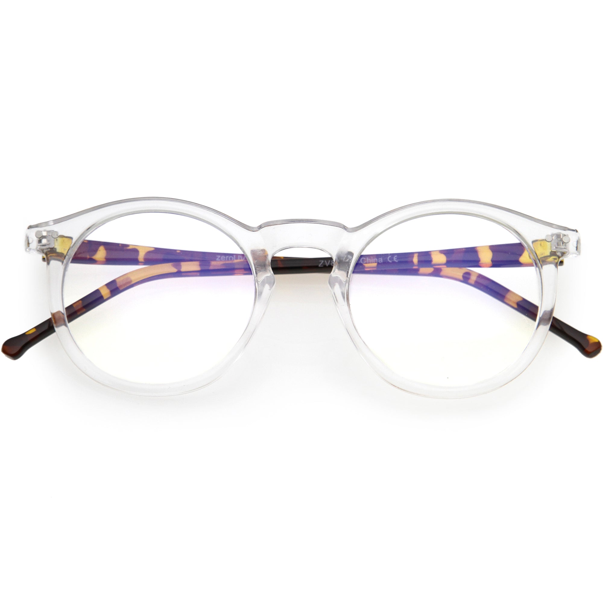 Gafas de bloqueo de luz azul con lentes transparentes en forma de P3 retro D158