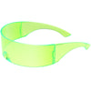 Gafas de sol futuristas de color retro teñidas con escudo envolvente D175
