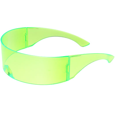 Gafas de sol futuristas de color retro teñidas con escudo envolvente D175