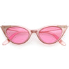 Color Pop 50s Vintage Mujer Moda Rhinestone Cat Eye Gafas de sol D176