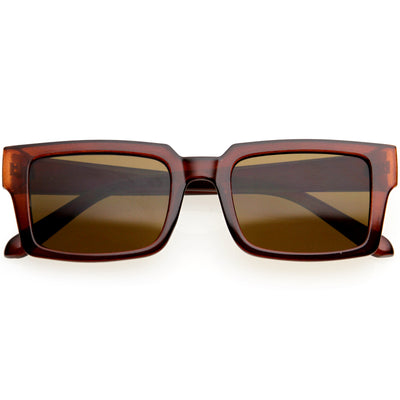 Modernas gafas de sol cuadradas con montura de cuerno de inspiración vintage D178
