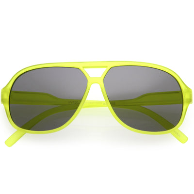 Gafas de sol de aviador extragrandes con lentes de color neutro para niños D184
