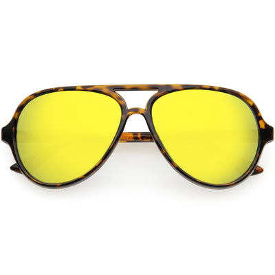 Gafas de sol de aviador extragrandes con lentes espejadas para niños D185