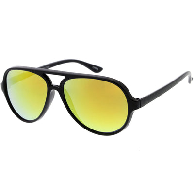 Gafas de sol de aviador extragrandes con lentes espejadas para niños D185