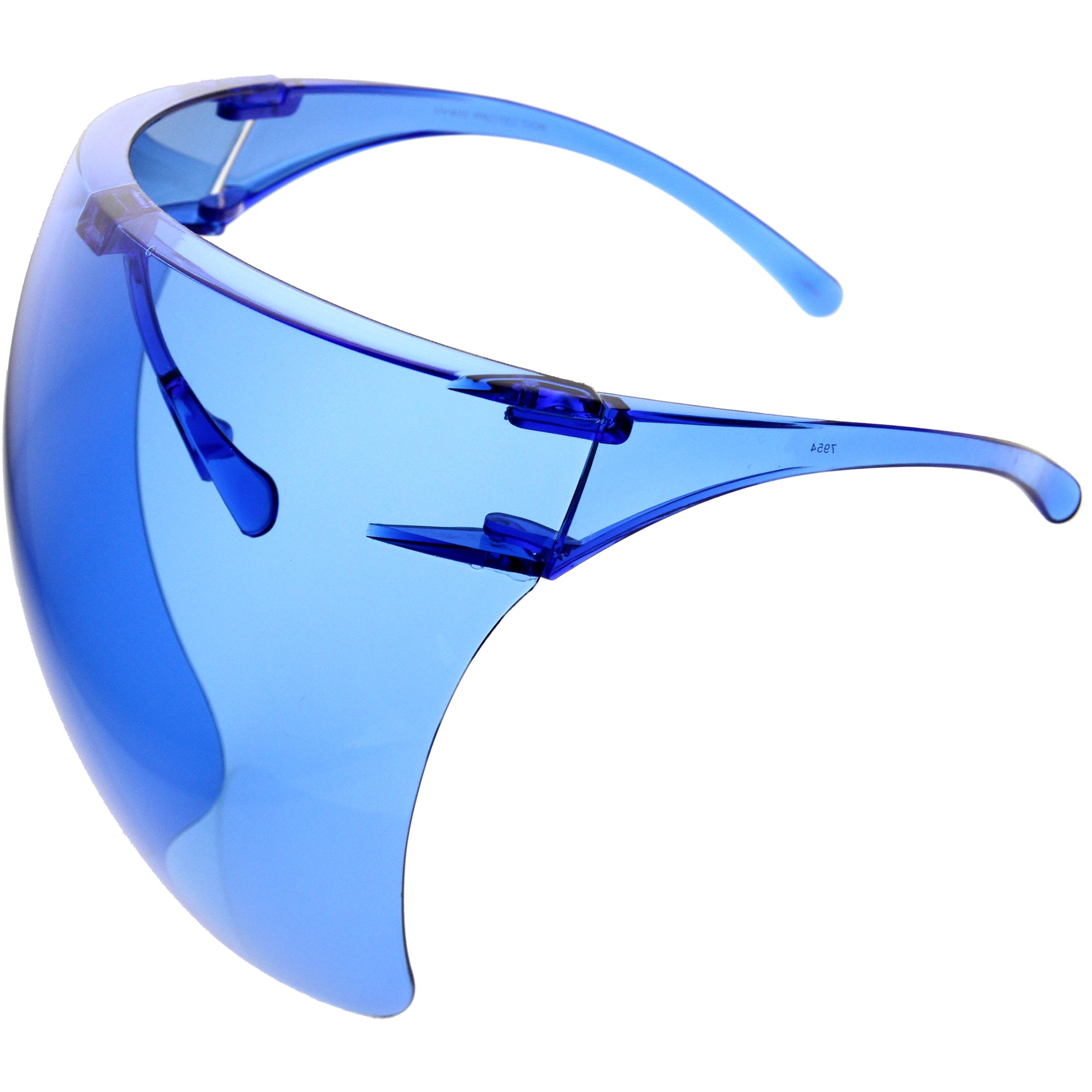 facial goggles Protective Face Shield Full Cover Visor Glasses/Sunglasses (Anti-Fog) D188 Black / Fire