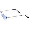 Gafas de sol tipo ojo de gato micro de metal con lentes protectoras elegantes D194