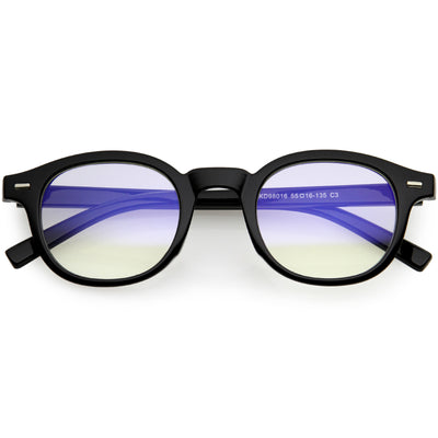 Gafas filtrantes de luz azul, redondas, ligeras y pequeñas, para uso diario, D195