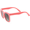 Gafas de sol cuadradas retro de gran tamaño para niños con lentes planas para niños D202