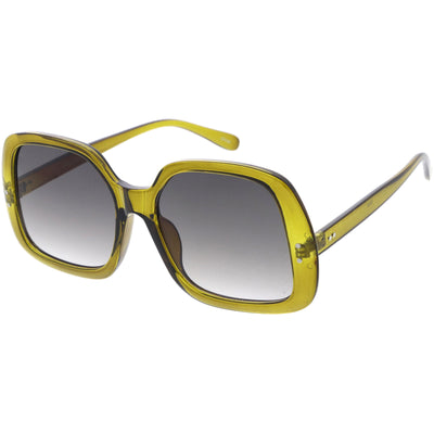 Glam Retro Fabulous Fashion Gafas de sol cuadradas de gran tamaño D205