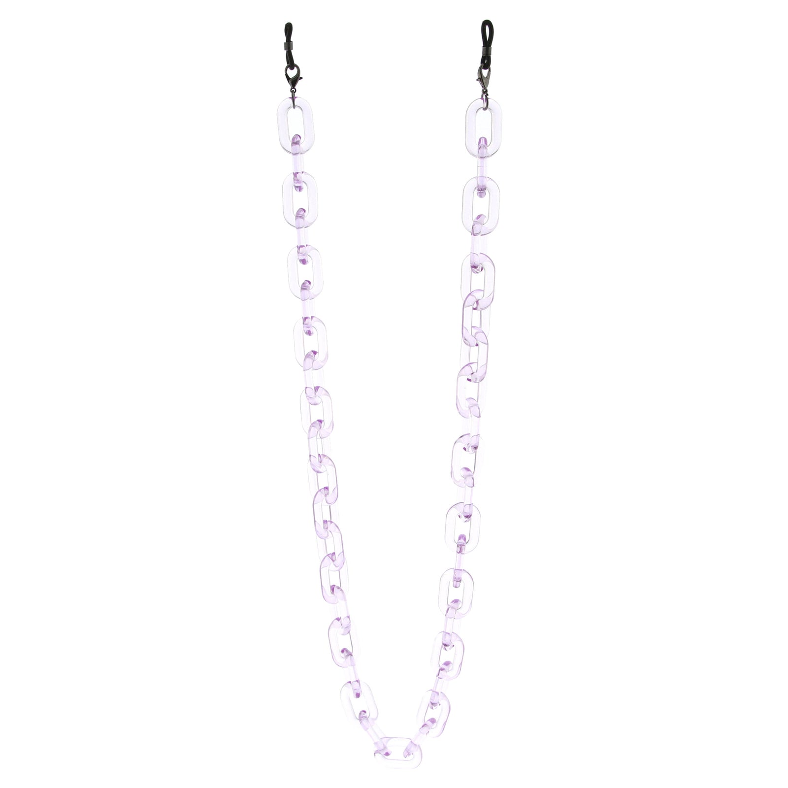 Color Pop 30" Translucent Plastic Face Mask and Glasses Chain