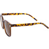 Gafas de sol cuadradas con montura de cuerno, ligeras, polarizadas, elegantes y elegantes D212