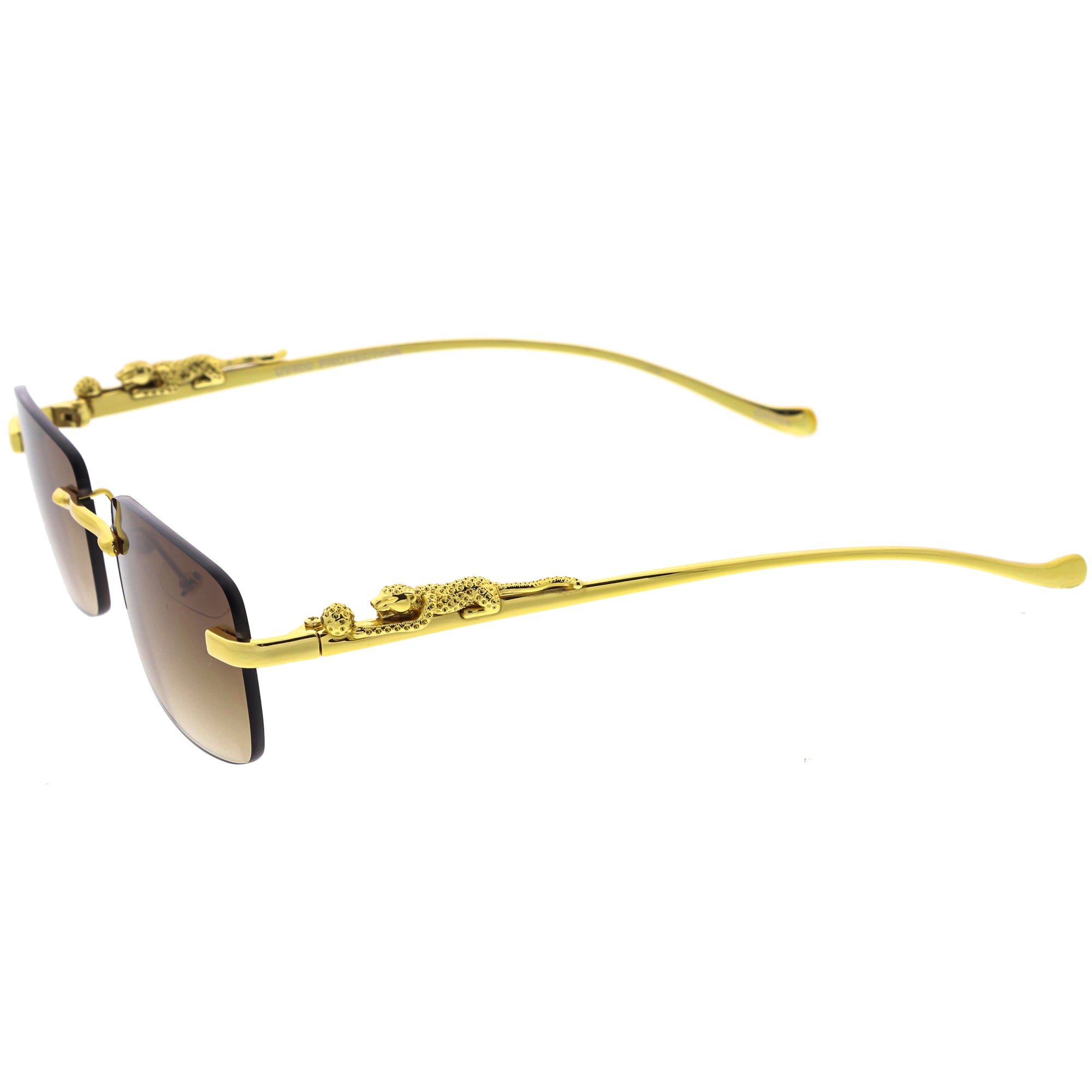 jaguar goggles Jaguar Fashion Gold Plated Detail Small Square Sunglasses D216