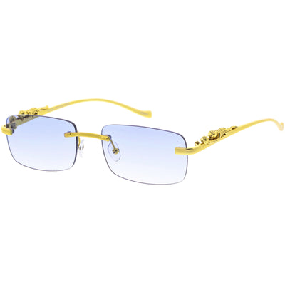 Jaguar Fashion Gafas de sol cuadradas pequeñas con detalle chapado en oro D216
