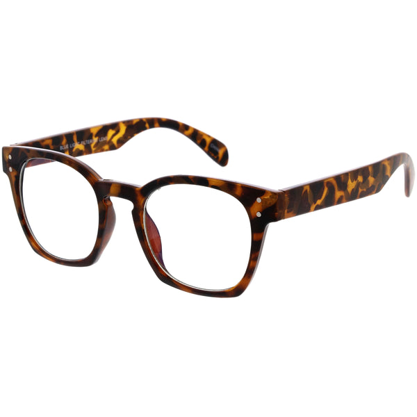 Blue Light Filtering Horn Rimmed Square Computer Glasses D234 - zeroUV