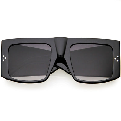 Gafas de sol cuadradas con parte superior plana, gruesas, de gran tamaño y de alta moda D237