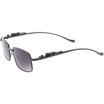 Jaguar Fashion Gafas de sol cuadradas pequeñas con detalle chapado en metal D246
