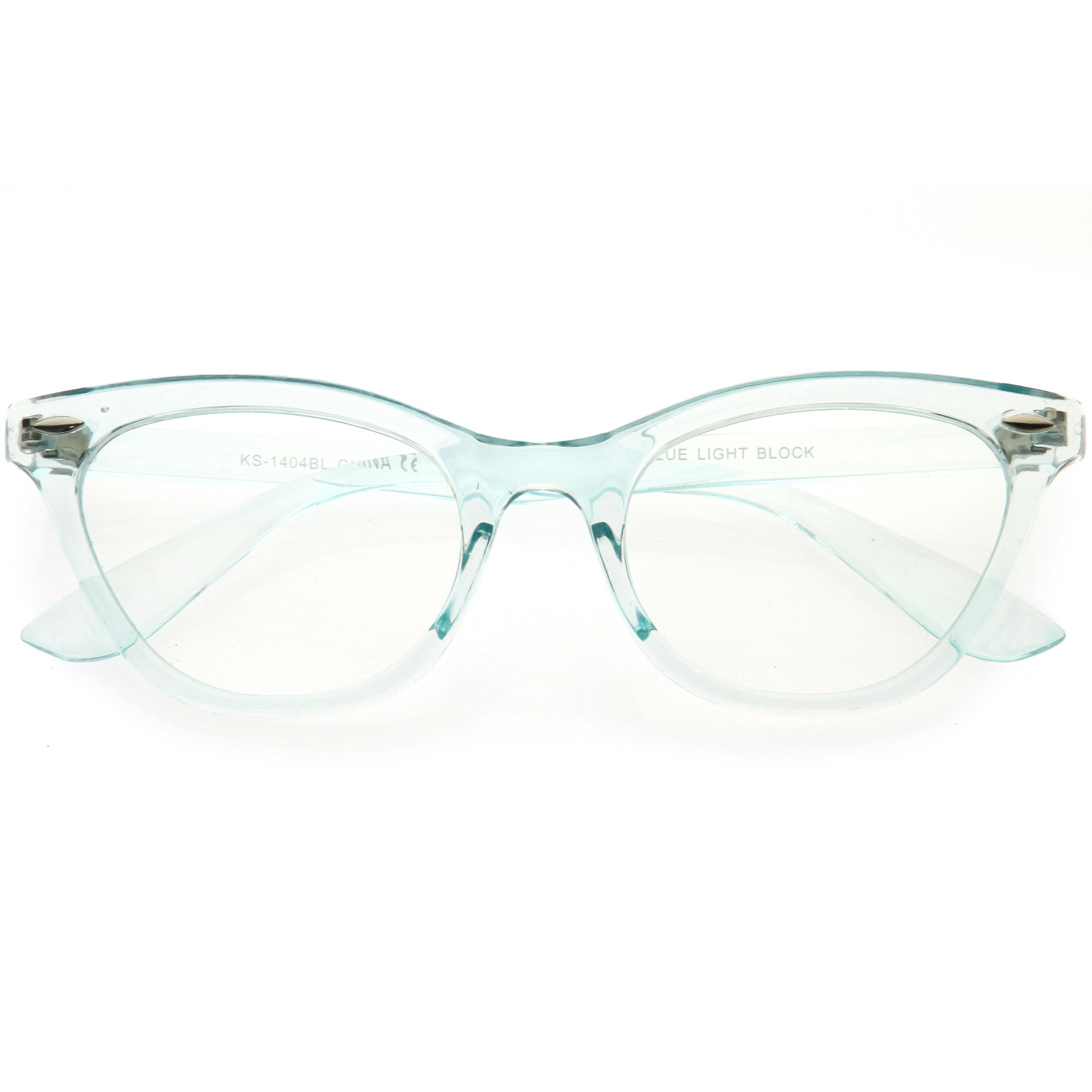 Chic Fashion Small Translucent Cat Eye Blue Light Glasses D288 - zeroUV