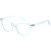 Gafas de luz azul estilo ojo de gato translúcidas pequeñas y elegantes a la moda D288