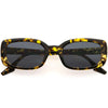 Gafas de sol cuadradas neutras, atrevidas y elegantes de inspiración vintage D294