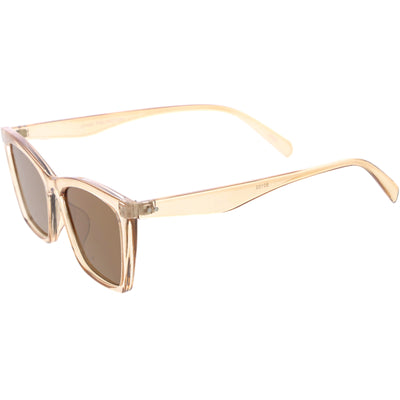 Gafas de sol estilo ojo de gato con lentes planas retro y elegantes para todos los días D297