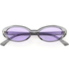 Rounded Retro Vintage-Inspired 90s Oval Sunglasses D298