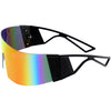 Gafas de sol futuristas de una pieza envolventes retro de los años 80 D305