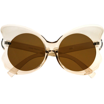 Gafas de sol de mariposa extragrandes de inspiración bohemia retro chic D312