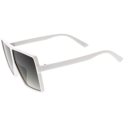 Gafas de sol extragrandes pequeñas con lentes de color neutro, cuadradas y planas para niños D145